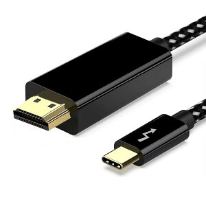 �y���������zUSB C - HDMI�A�_�v�^�[ (4K@60Hz) USB Type-C - HDMI�A�_�v�^�[ �F�F�u���b�N 1.8M