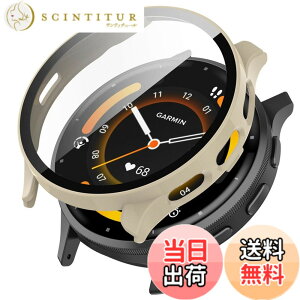 �y���������zKANOYO �Ή�GARMIN Venu 3 �P�[�X �����^ PC+�����K���X ��̌^ �����ȒP �ϏՌ� �S�ʕی� �K�[�~�� Venu 3 �J�o�[ ���h�~ �����ߗ� �w��h�~ venu 3 �p �J�o�[ �F�F�z���C�g
