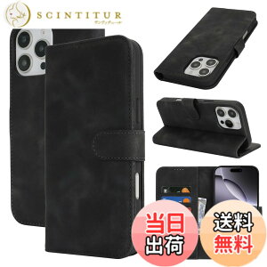 �y���������zSZBQBfg for iPhone 16 leather case �F�F�u���b�N�A�T�C�Y�FiPhone 16 Pro Max