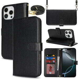 �y���������zSZBQBpw for iPhone 16 leather case �F�F����t��-�u���b�N�A�T�C�Y�FiPhone 16 Pro