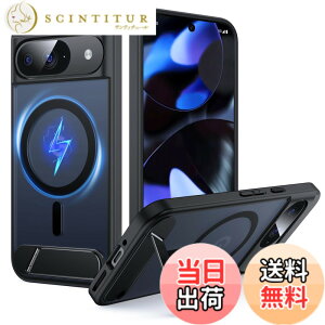 �y���������zFNDMIL Google Pixel Series �p �J�o�[ Mag-Safe�Ή� ���^ �F�F�u���b�N[Magsafe�Ή�]�X�^���h�t���A�T�C�Y�FGoogle Pixel 9/9Pro