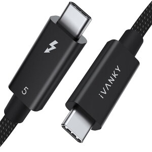 �y���������zThunderbolt 5 �P�[�u�� �F�F�u���b�N�A�T�C�Y�F1m