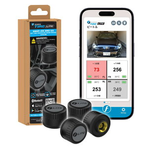 �y���������zFOBO Tire 2 TPMS ��C���Z���T�[ �^�C����C���Ď��V�X�e�� ��t�ȒP �X�}�z�Ń`�F�b�N �� �h�� �Z�K�擾 ���{��������t�� �F�FFOBO TIRE LITE