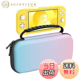 �y���������zSwitch/Switch�L�@EL/Switch Lite �P�[�X ATiC �X�C�b�` �L�������O�P�[�X ���[�o�b�O EVA�f�� �ϏՌ� �S�ʕی� �y�� �Q�[���J�[�h���[ �����^�ѕ֗� �F�FBluePink�A�T�C�Y�FSwitchLite�p