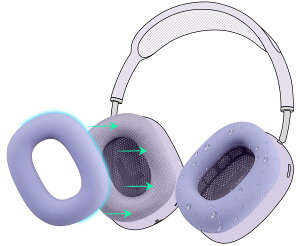 �y���������zSOULWIT �C���[�p�b�h �J�o�[ �P�[�X for AirPods Max �p ���΍�V���R���C���[�J�o�[ �ȒP�N���[�j���O �ی�P�[�X �����򉻂Ȃ� �h�o �W���ł̃G�N�T�T�C�Y�ɉ��K�t�B�b�g �F�F�p�[