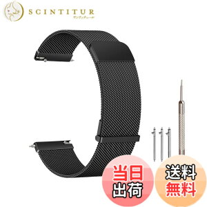 �y���������z[Jumpsunfun] 20mm 22mm ���v�o���h �}�O�l�b�g�����^���r���v�x���g �X�e�����X�| �X�}�[�g�E�H�b�`�ւ��x�� Quick Release �F�F�u���b�N�A�T�C�Y�F20mm