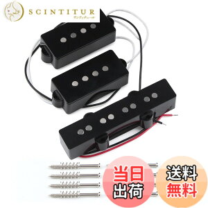 �y���������zFLEOR Alnico5 J�x�[�X�s�b�N�A�b�v+ P�x�[�X�s�b�N�A�b�v�Z�b�g�t�B�b�g4���G���L�x�[�X�M�^�[�p�[�c �F�FPJ Pickups Set