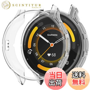 �y���������zTOORQR For GARMIN Venu 3�Ή� �P�[�X �K�[�~��Venu 3 �g�E�H�b�`�P�[�X ��̌^ �ϏՌ� TPU�f�ޒ����^ ���h�~ �S�ʕی� �w��h�~ ��U�h�~ �����x �����ߗ� venu 3 �p �J�o�[ 45mm �F�F�N���A