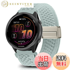 �y���������z[KeeFos] 22mm �o���h Garmin(�K�[�~��) Venu 4 45mm/Venu 3 45mm/2/Forerunner 570 47mm/265/255/Vivoactive 4/Active�Ή� �����o���h �i�C�����f�� ���C�o�b�N�� �}�O�l�b�g���o�b�N�� �ւ��x���g �҂ݕ� 