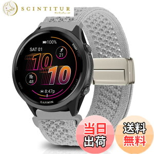 �y���������z[KeeFos] 22mm �o���h Garmin(�K�[�~��) Venu 4 45mm/Venu 3 45mm/2/Forerunner 570 47mm/265/255/Vivoactive 4/Active�Ή� �����o���h �i�C�����f�� ���C�o�b�N�� �}�O�l�b�g���o�b�N�� �ւ��x���g �҂ݕ� 