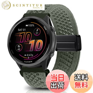 �y���������z[KeeFos] 22mm �o���h Garmin(�K�[�~��) Venu 4 45mm/Venu 3 45mm/2/Forerunner 570 47mm/265/255/Vivoactive 4/Active�Ή� �����o���h �i�C�����f�� ���C�o�b�N�� �}�O�l�b�g���o�b�N�� �ւ��x���g �҂ݕ� 