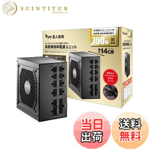 �y���������z���l�u�� �d�����j�b�g W �d�� 80 PLUS PC�d�� �F�F�u���b�N�A�T�C�Y�F4. 750W/�S�[���h/�t���v���O�C��/��