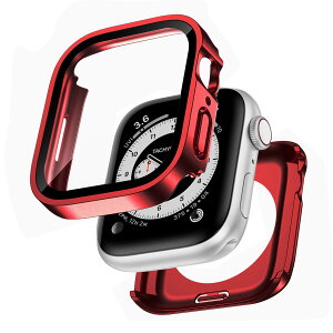 �y���������z�y�t���J�o�[�ی�zKawoco �A�b�v���E�H�b�` �h�� �J�o�[ Apple Watch SE Series 10 9 8 7 6 5 4 �Ή� �P�[�X 2 in 1 �O��̕ی� �ϏՌ� iWatch ��̌^ �P�[�X �F�F����̃��b�h�A�T�C�Y�F41mm