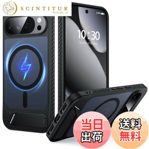 �y���������zFNDMIL Google Pixel Series �p �J�o�[ Mag-Safe�Ή� ���^ �F�F�u���b�N[Magsafe�Ή�]�X�^���h�t���A�T�C�Y�FGoogle Pixel 10 Pro XL