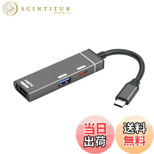 �y���������zxiwai Type C USB3.1 USB-C - HDMI VGA �R���o�[�^�[ HDTV �}���`�|�[�g �f�B�X�v���C �A�_�v�^�[ 4K 60hz 1080p ���X PD 100W �d���|�[�g�t�� �F�F�u���b�N