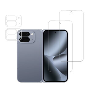 �y���������zHUAKE �K���X�t�B���� Google Pixel 10 Pro Fold �p ���Y�Ɏq�f�ސ� ���� �K���X �w��h�~ �t�� �ی� �t�B���� �����Y�J�o�[�y(2��)�K���X�t�B���� �{(2��)�J�����t�B�����z �F�F�����A�T