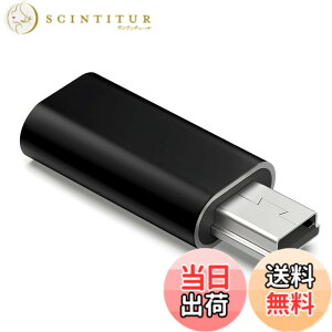 �y���������zUSB C to �~�jUSB �ϊ��A�_�v�^ �V���o�[/�u���b�N �[�d���f�[�^�]���Ή� ���}���p �]������ ���X�ጸ USB Mini-B�I�X�ϊ� �R���p�N�g�݌v �F�F�u���b�Nx 1