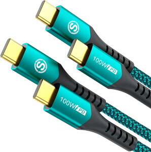 �y���������zUSB Type C �P�[�u���y2�{�z�^�C�tc �P�[�u���yPD& QC3.2�Ή� 100W�}���[�d�zUSB C-C���[�Ԃ� ������c usb c���[�Ԃ� iPhone 16 15 Pro Max,MacBook Pro/Air iPad Pro�ASamsung Galaxy S24/S23/S22/S21,Sony,Google Pixe