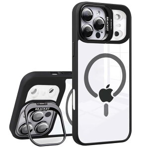 �y���������zKanyaku �p�̃P�[�X MagSafe�Ή� �����Y�ی� �X�^���h �X�g���b�v�z�[���t�� �F�F�u���b�N�A�T�C�Y�Fiphone17promax