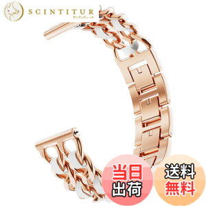�y���������z[monomam] �X�}�[�g�E�H�b�` �x���g ���f�B�[�X �X�e�����X �`�F�[�� �����o���h �F�FROSE GOLD*WHITE�A�T�C�Y�F18mm