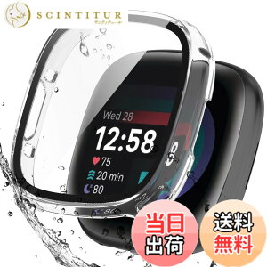 �y���������zBOOLINN For Fitbit sense2 �J�o�[/Fitbit versa4 �J�o�[ 3D���p�G�b�W �����^ PC+�K���X�f�� ��̌^ �t�@�[�E�F fitbit sense2 �P�[�X/fitbit versa4 �P�[�X �Ή� �����ߗ� �L�Y�h�~ �w��h�~ �ȒP��
