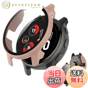 �y���������zJXRICH �Ή� Garmin Venu 3 �P�[�X �Ή� 45mm �y�� PC+�����K���X �K�[�~�� Venu3�p �ی�J�o�[ �����x �����ȒP �ϏՌ� �S�ʕی� venu 3 �p �J�o�[ 45mm �P�[�X�Ή� �F�F�s���N�A�T�C�Y�FGARMIN