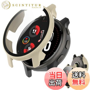 �y���������zJXRICH �Ή� Garmin Venu 3 �P�[�X �Ή� 45mm �y�� PC+�����K���X �K�[�~�� Venu3�p �ی�J�o�[ �����x �����ȒP �ϏՌ� �S�ʕی� venu 3 �p �J�o�[ 45mm �P�[�X�Ή� �F�F�z���C�g�A�T�C�Y�FGAR