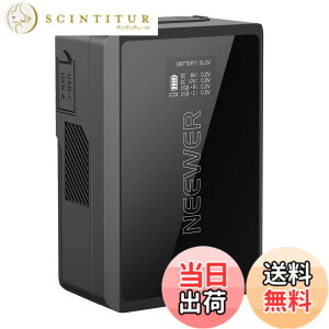 �y���������zNEEWER �~�jV�}�E���g�o�b�e���[ 6800mAh 99Wh 14.5V �~�jV���b�N�o�b�e���[ 65W PD�^�C�vC/D�^�b�v/BP/USB A/�f���A��DC�|�[�g/OLED�f�B�X�v���C�t�� �J����/�J���R�[�_�[/���j�^�[/�r�f�I��