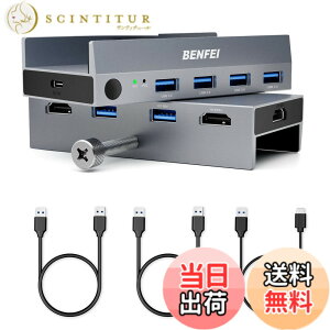�y���������zBENFEI USB 3.0 �X�C�b�`�AUSB 3.0 HDMI KVM�X�C�b�` �F�F�O���[