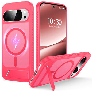 �y���������zFNDMIL Google Pixel Series �p �J�o�[ Mag-Safe�Ή� ���^ �F�F���[�Y�s���N [Magsafe�Ή�]�X�^���h�t���A�T�C�Y�FGoogle Pixel 9 Pro XL