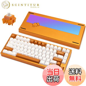 �y���������z�yWOBKEY Rainy 75�L�[�{�[�h�z�J���̂悤�ȑŌ��� ���J�j�J���L�[�{�[�h 3WAY�ڑ� OS�݊��� �z�b�g�X���b�v��VIA�̑Ή� �J�X�^�}�C�Y�� �K�X�P�b�g�f�U�C�� �A���~�j�E���f�ގg�p RG