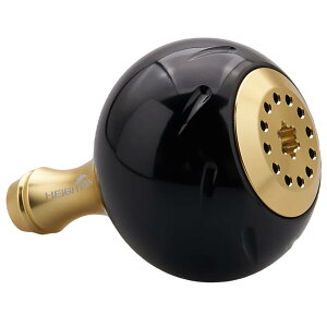 �y���������zHEIGHTEN 30mm/38mm ���[�� �n���h�� �m�u �V�}�m �_�C�� �ʗp (Shimano Type A) (Daiwa Type S)�p Aurora Series �F�F�u���b�N���S�[���h�A�T�C�Y�F38mm