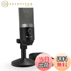 �y���������zFIFINE USB�}�C�N �R���f���T�[�}�C�N �C���z���[�q�t�� �}�C�N�X�^���h�������߉\ AB�^�C�v USB�P�[�u���t�� �P��w���� Skype ���C�u�z�M �Q�[������ PC�p Windows Mac PS4�Ή� K670 �F