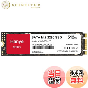 �y���������zHanye ����SSD SATA M.2 2280 SATA III 6.0Gb/s 550MB/s M200 ���K�㗝�X�i ����3�N �T�C�Y�F512GB