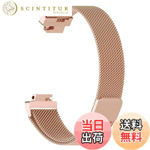 �y���������zmonoii fitbit�݊��i inspire inspireHR ���� �o���h �C���X�p�C�A �x���g �X�e�����X �F�F�s���N�S�[���h�A�T�C�Y�FS