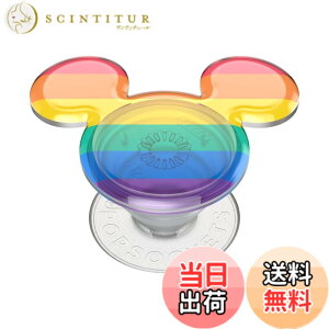 �y���������zPopSockets Japan - �|�b�v�\�P�b�c �W���p�� PopGrip Desney 3D Rainbow Mickey �f�B�Y�j�[ 3D ���C���{�[ �~�b�L�[ �|�b�v�O���b�v �X�}�z�O���b�v&�X�^���h �F�FRainbow Pride�B