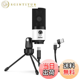 �y���������zFIFINE XLR�R���f���T�[�}�C�N �P��w���� �}�C�N �}�C�N�X�^���h�t�� K669C �F�F�z���C�g�A�T�C�Y�F�}�C�N(�G���g���[�^)