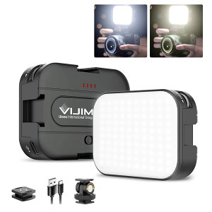 �y���������zUlanzi LED�r�f�I���C�g �B�e�p���C�g Type-C�[�d�� 2000mAh ���^ 170°��]�� 2500K-6500K�F���x 4�R�[���h�V���[�t�� �����P�x ���邳���� �B�e���C�g CRI95+ �y�� �J�����r�f�I���C�g Cano