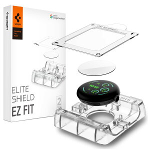 �y���������zSpigen Pixel Watch 5/4/3 45mm �t�B���� 2���� �S�ʕی� �\��t���L�b�g�t�� EliteShield EZ Fit