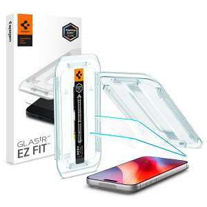 �y���������zSpigen iPhone 18 Pro / 17 Pro / 17 / 16 Pro �K���X�t�B���� 2���� 9H EZ Fit