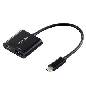 �y���������z�G���R�� usb c �ϊ��A�_�v�^ Type-C to HDMI (2�|�[�g) 4K(3840x2160px)/60Hz �}���`�f�B�X�v���C �~���[�����O 0.12m �P�[�u�� �yiPhone MacBook iPad Android ���ɑΉ��z �u���b�N AD-CHDMI2BK2 �F�F�u��