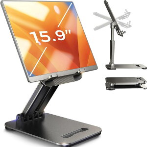 �y���������zLISEN iPad �X�^���h �^�u���b�g �X�^���h �ő�15.9�C���`�ɑΉ� �y�X�C�b�`2�ɂ��Ή��ziPad Mini �L�k�A�[�� ���o�C�����j�^�[ �܂肽���� �^�u���b�g �X�}�z ��� ���߉\ �A�C�p�b