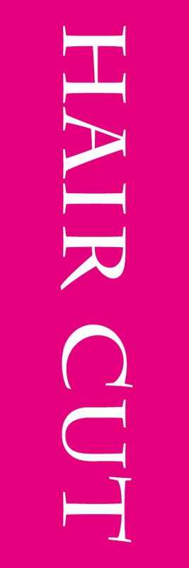 美容室 ヘアサロン のぼり旗のぼりサイズ:180×60cm 素材:ポンジ 既製デザイン のぼり 旗 CUT のぼり旗 ピンク背景 高品質 超激安特価 HAIR