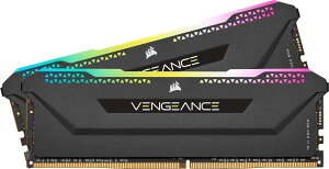 CORSAIR VENGEANCE RGB PRO SL DDR4 ������ 16GB�i8GB×2�j�ő�3600MHz�Ή� Intel XMP�Ή� CL18 �f�X�N�g�b�vPC�p �u���b�N CMH16GX4M2D3600C18