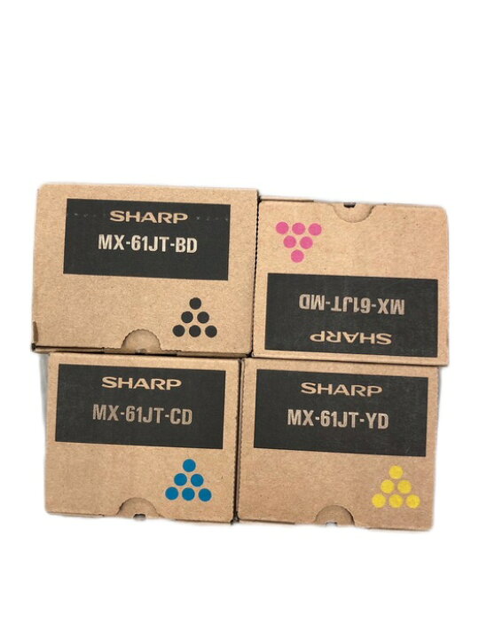 楽天市場】SHARP トナーカートリッジ MX-61JT BD CD MD YD 4色セット  
