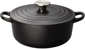 【決算セール！】ルクルーゼ (ル・クルーゼ) Le Creuset ココットロンド (ココット・ロンド) 16cm マットブラック 鋳物 ホーロー 鍋 ガス IH オーブン 対応