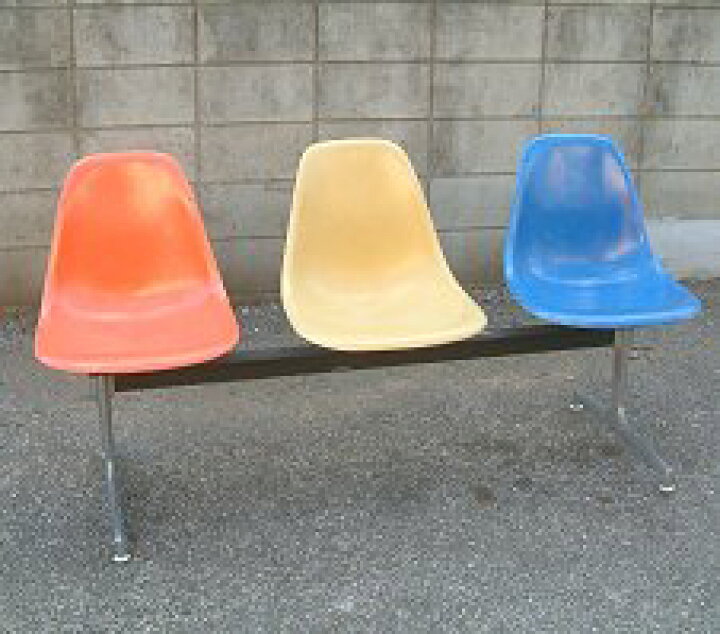 楽天市場】イームズ Eames ハーマンミラー エアーポートベンチ 3連 
