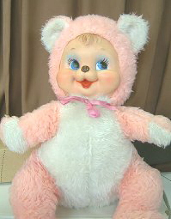 楽天市場】ラバーフェイス ドール ラシュトン ハッピーベア ピンク  