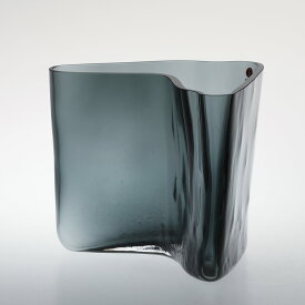 【No.2018】イッタラ / アアルト ベース175x140mm ダークグレー [iittala / Alvar Aalto Vase]