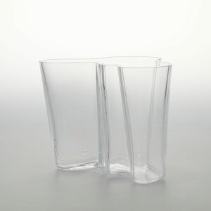 �y0177�z�C�b�^�� / �A�A���g �x�[�X 160mm �o�u�� �N���A [iittala / Alvar Aalto Vase]